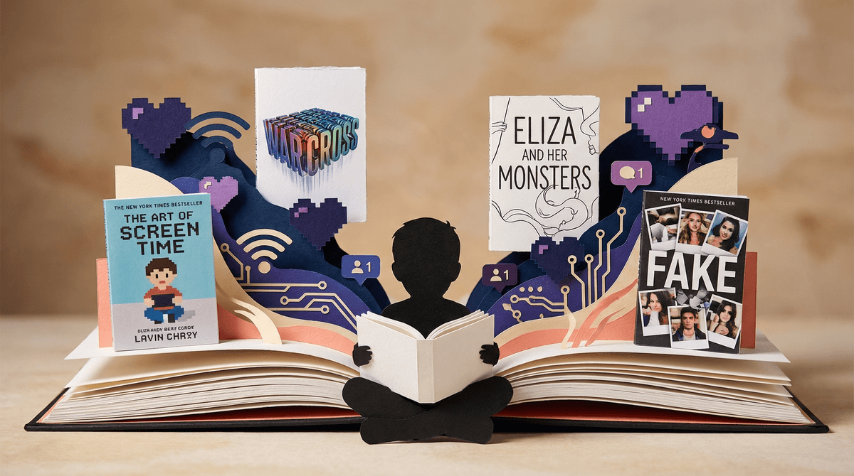 Illustration for Books About Digital Life: Stories That Help Kids Navigate Screen Culture