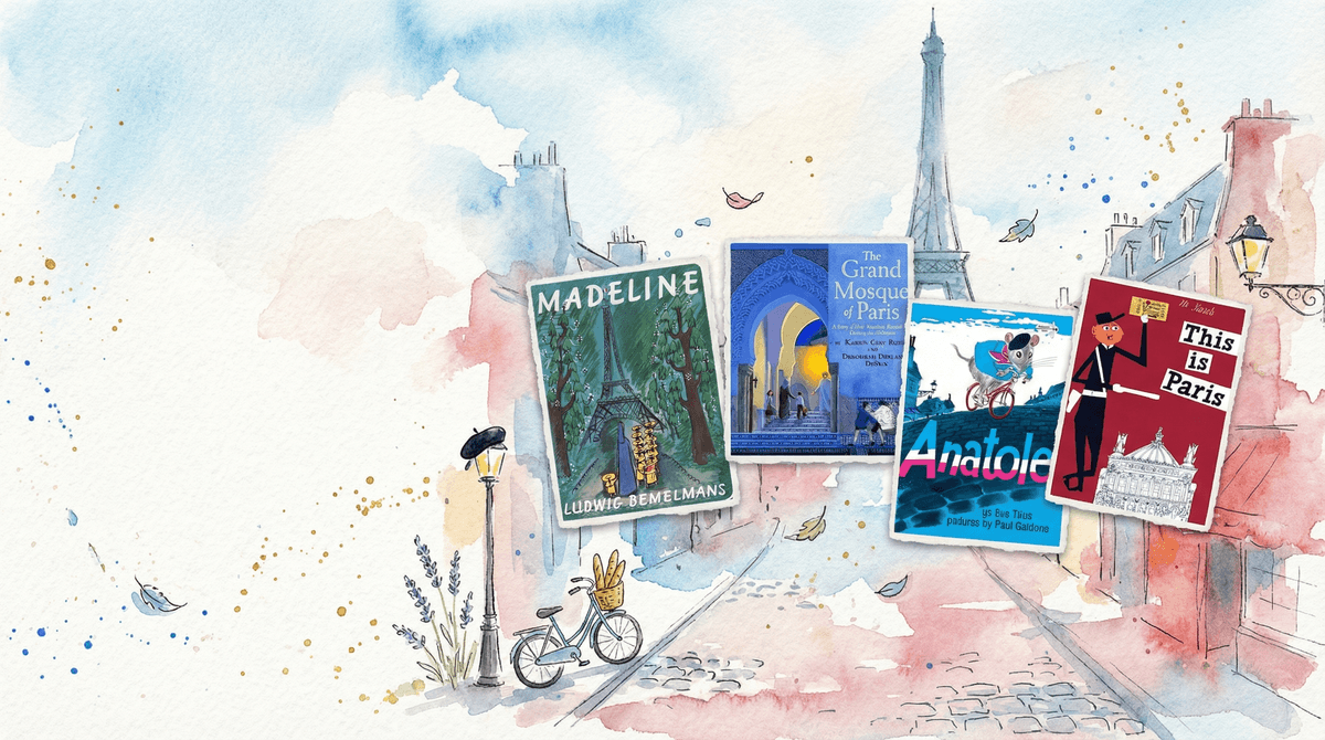 Illustration for Books About France for Kids: Building Cultural Curiosity Through Reading