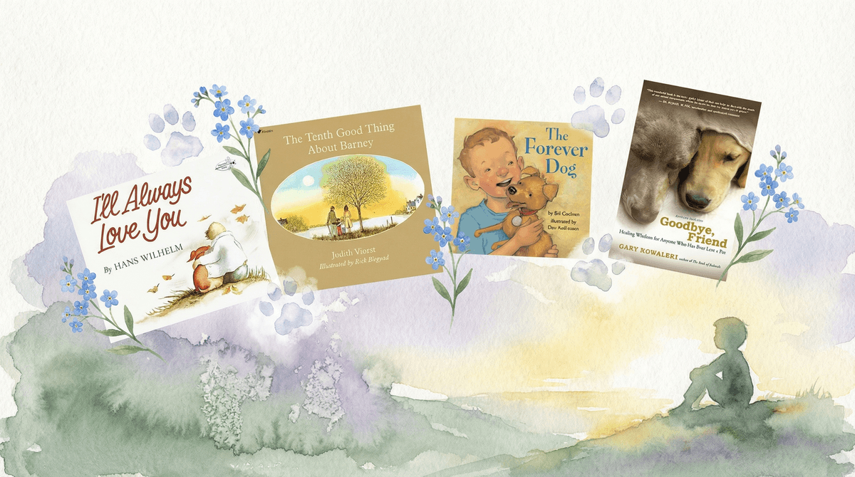 Illustration for Books About Pet Loss: Helping Kids Grieve with Stories That Heal