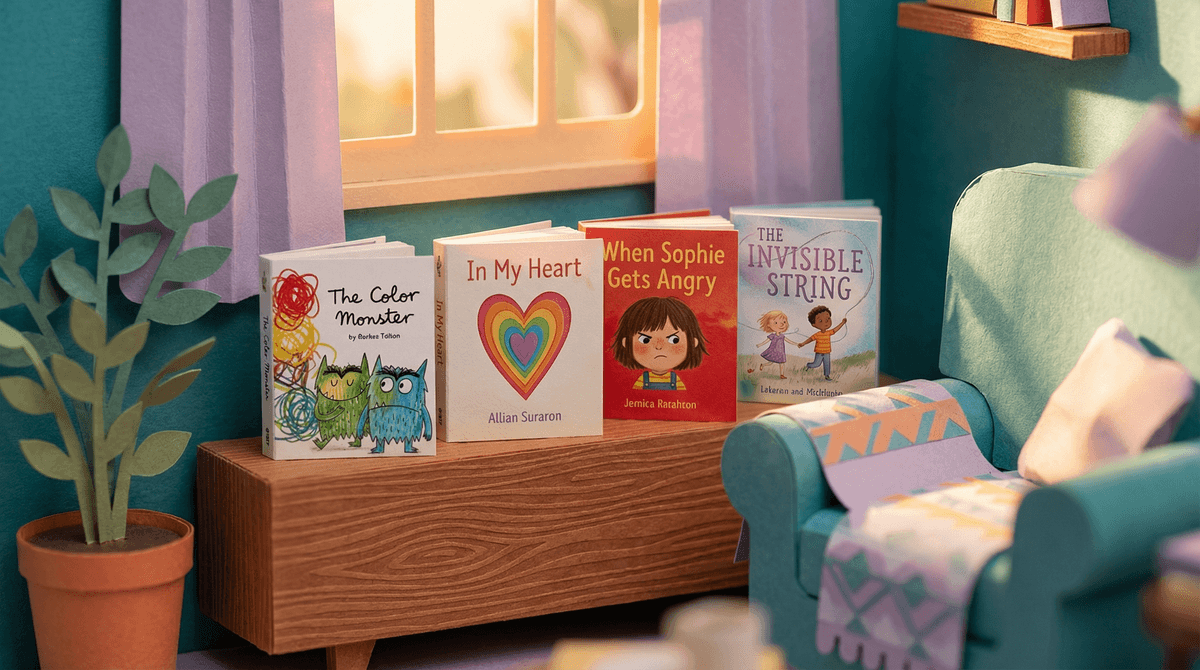 Illustration for Books for Kids Who Feel Big Feelings (Ages 5-7): A Parent's Guide