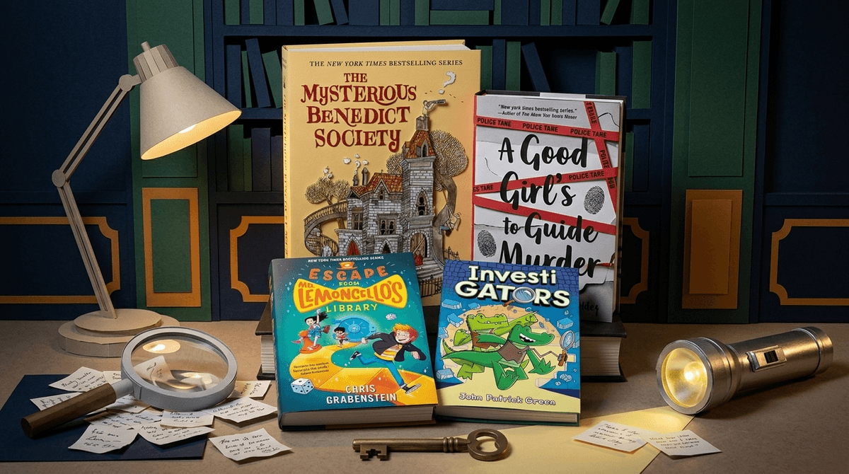 Illustration for Interactive Mystery Read-Alongs with Puzzles for Kids