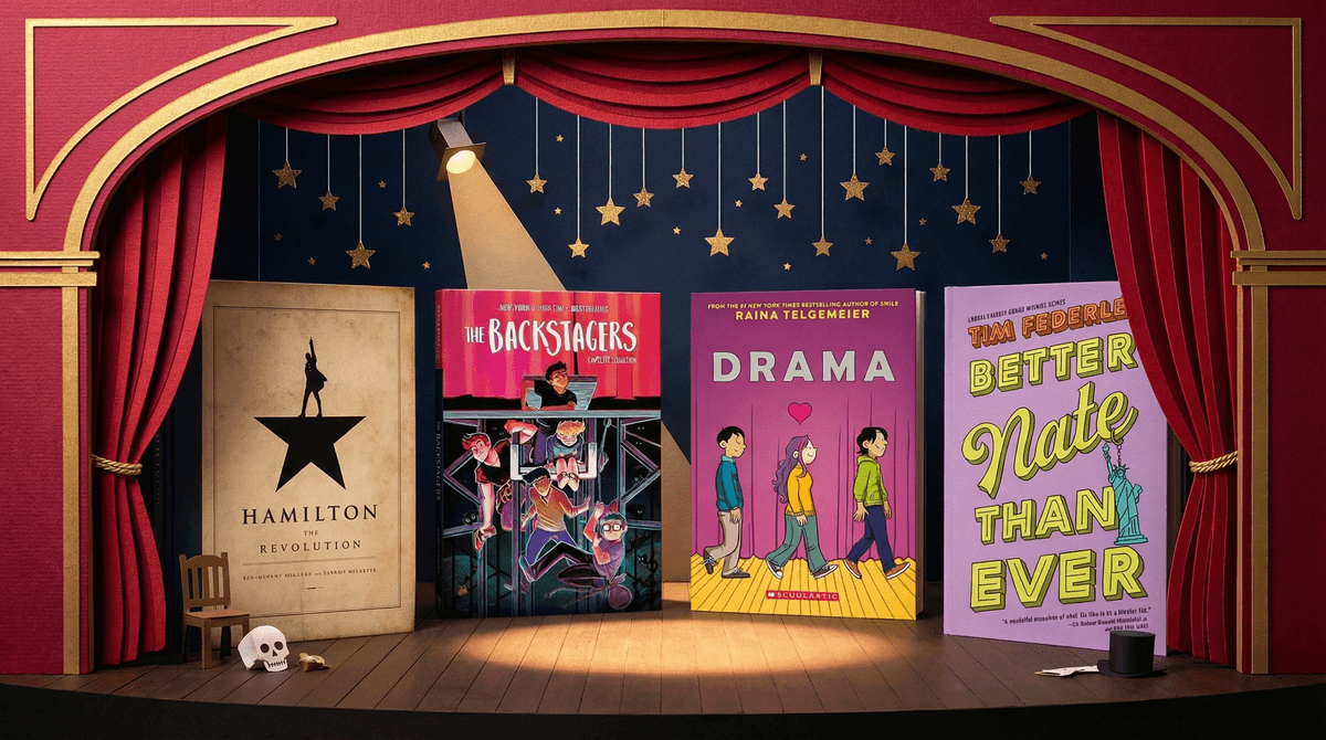Illustration for Books That Speak to Theater Kids: From Stage Dreams to Real-Life Drama