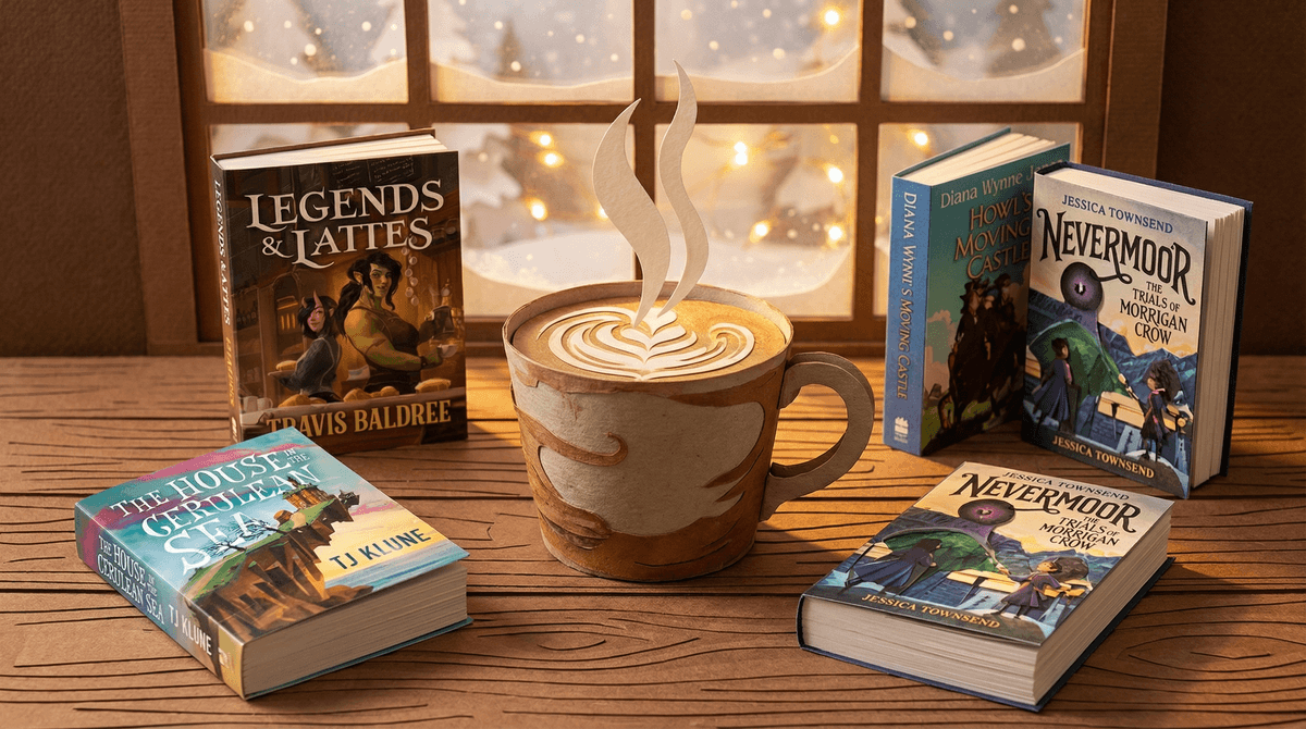 Illustration for Cozy Fantasy Reads That Pair Perfectly with Winter Latte Vibes