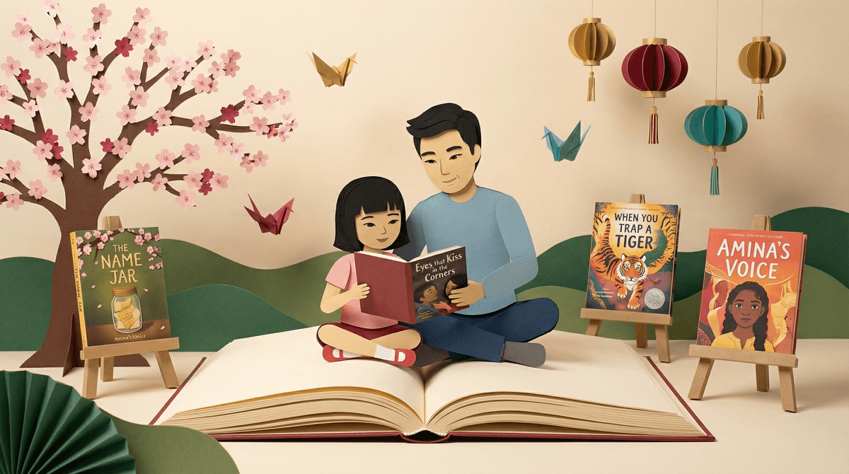 Illustration for Books with Asian American Characters: Building Your Family Reading List
