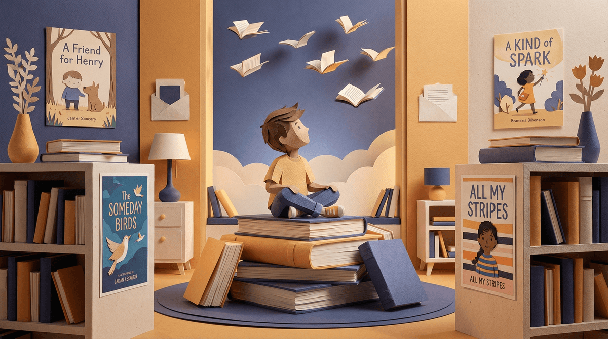 Illustration for Books with Autistic Characters: A Parent's Guide to Representation in Literature