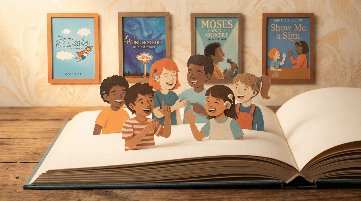Illustration for Books with Deaf Characters: Building Empathy Through Representation