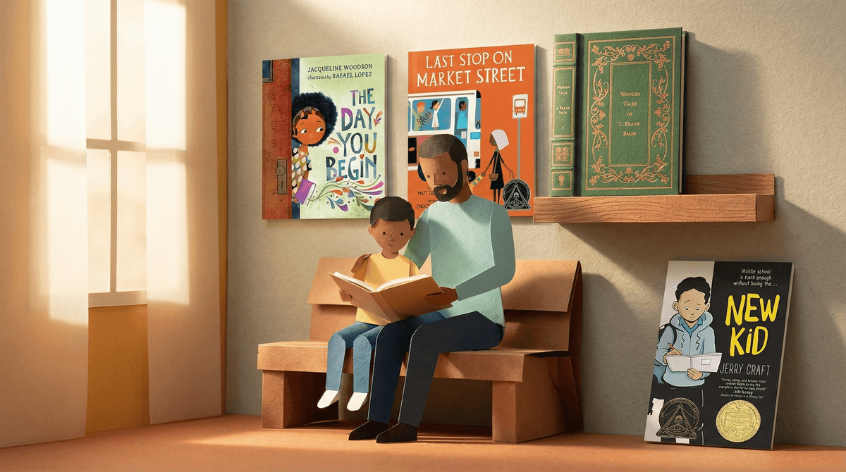 Illustration for Books with Positive Male Role Models: Building Character Through Stories