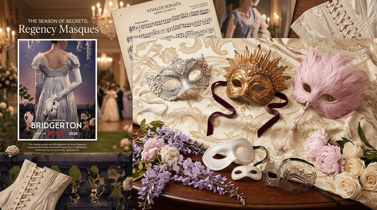 Illustration for Benedict’s Masquerade: A Parent’s Guide to Bridgerton Season 4