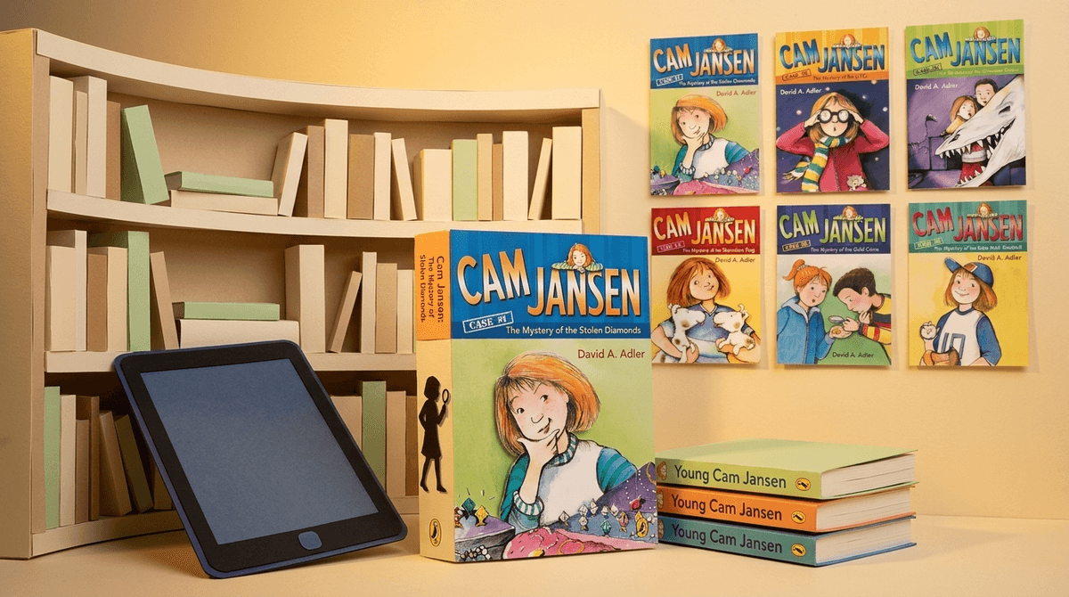Illustration for "Click!" Into Reading: A Parent’s Guide to the Cam Jansen Mysteries