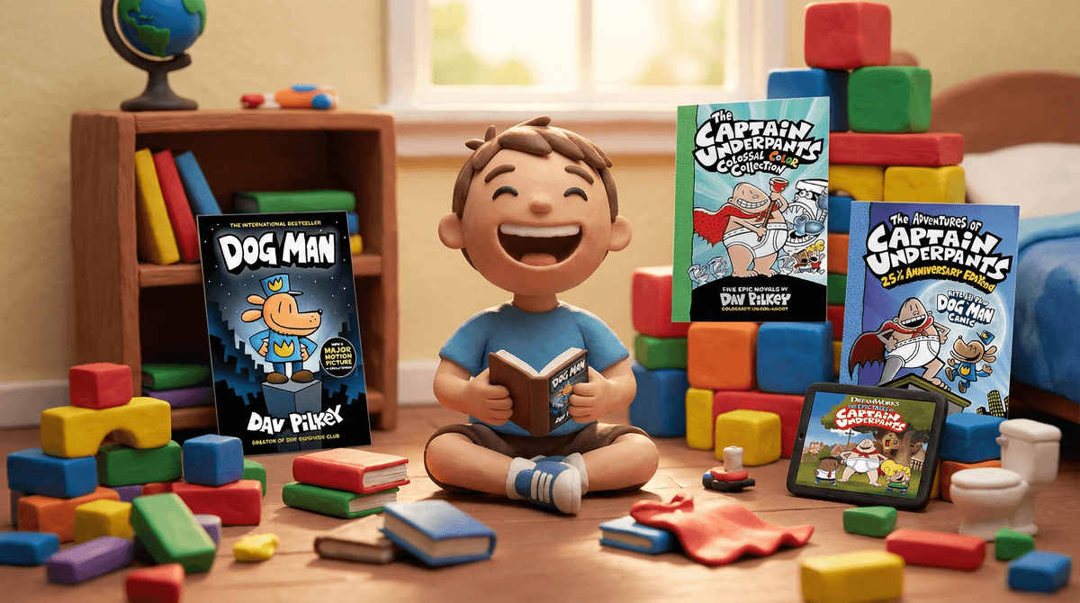 Illustration for Captain Underpants and Potty Humor: Why Kids Love It and What Parents Should Know