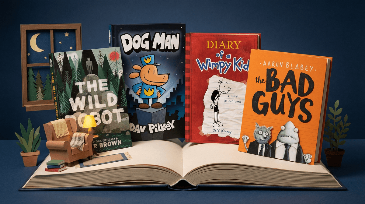 Illustration for Getting Reluctant Readers Hooked: Chapter Books That Actually Work