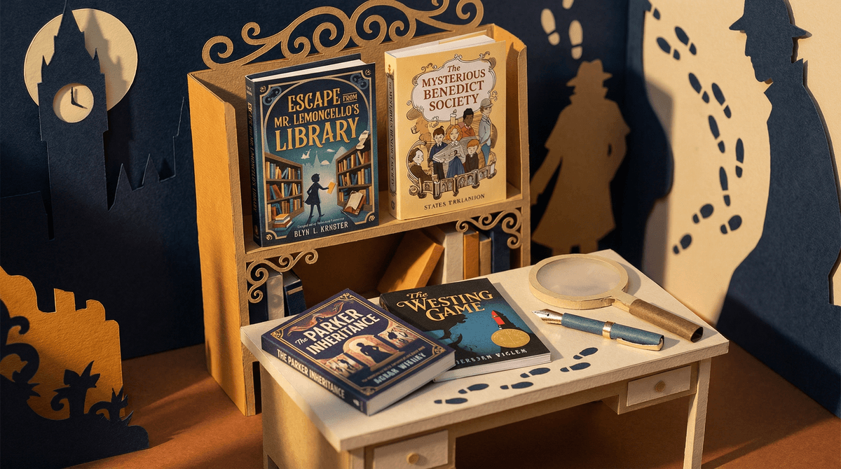 Illustration for Mystery Chapter Books That Hook Young Readers (and Build Real Skills)