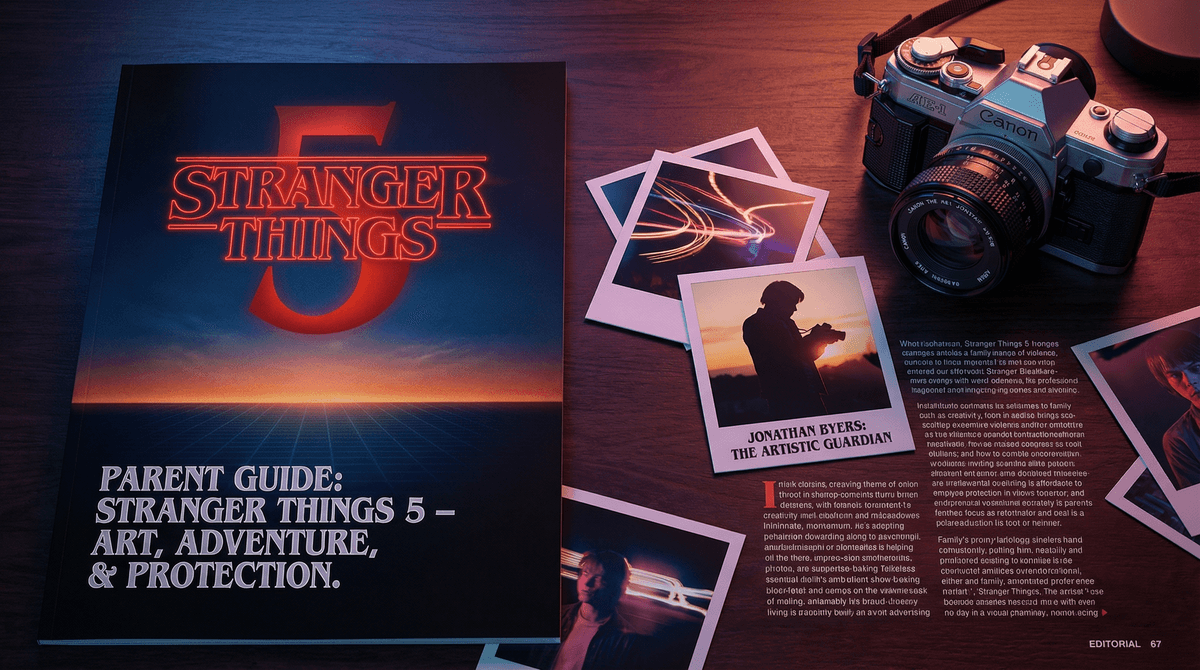 Illustration for Charlie Heaton's Jonathan Byers: When Your Kid's Favorite 'Stranger Things' Character Models Responsibility (and When the Show Doesn't)