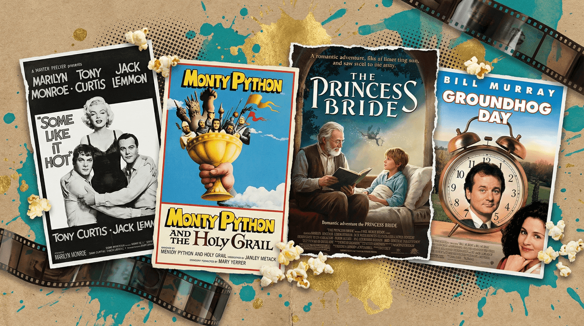 Illustration for Classic Comedy Films: Timeless Laughs and Family Movie Night Wins