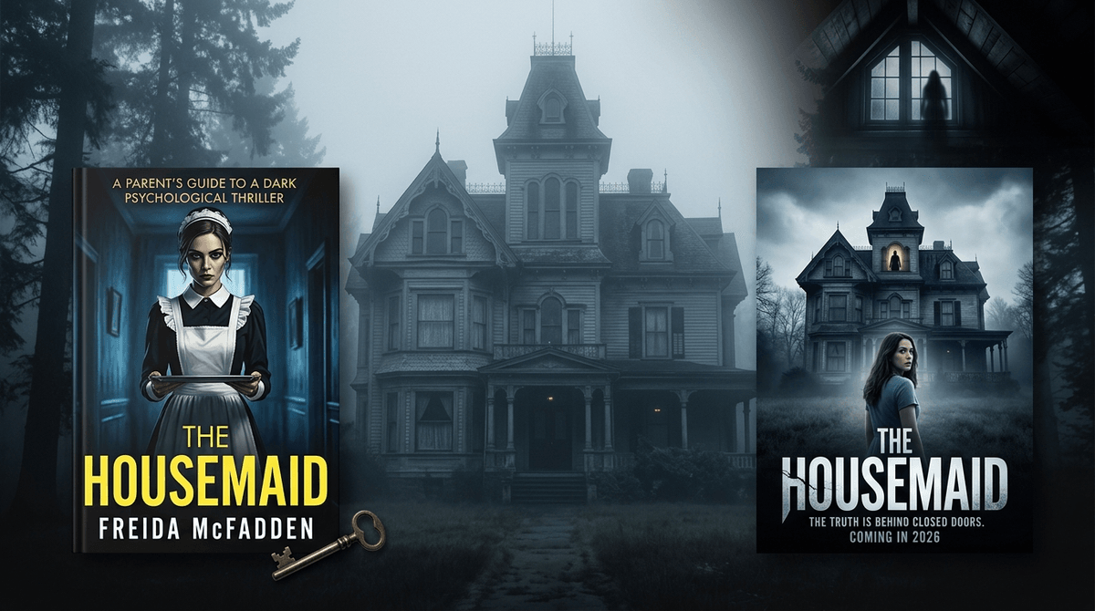Illustration for Common Sense Media The Housemaid: Rated R for Mature Themes