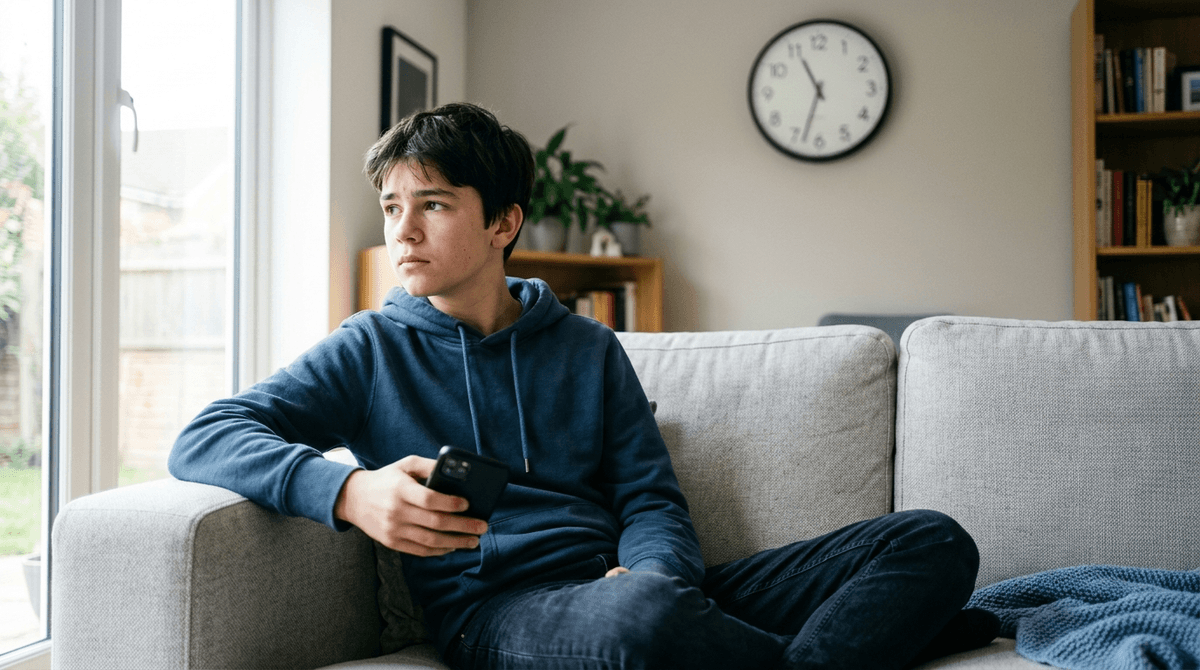 Illustration for Core Addiction Symptoms Predict Teen Anxiety More than Screen Time