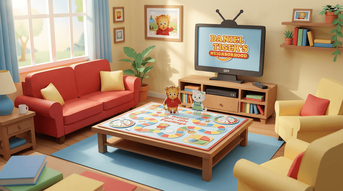 Illustration for Daniel Tiger's Grr-ific Feelings: The Screen-Free Social-Emotional Game