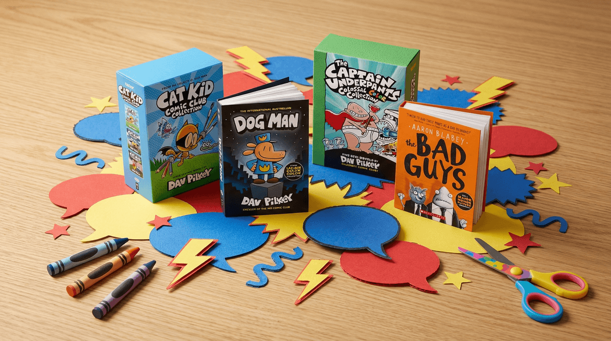 Illustration for Dav Pilkey's Dog Man Series: A Parent's Guide to Potty Humor with Purpose