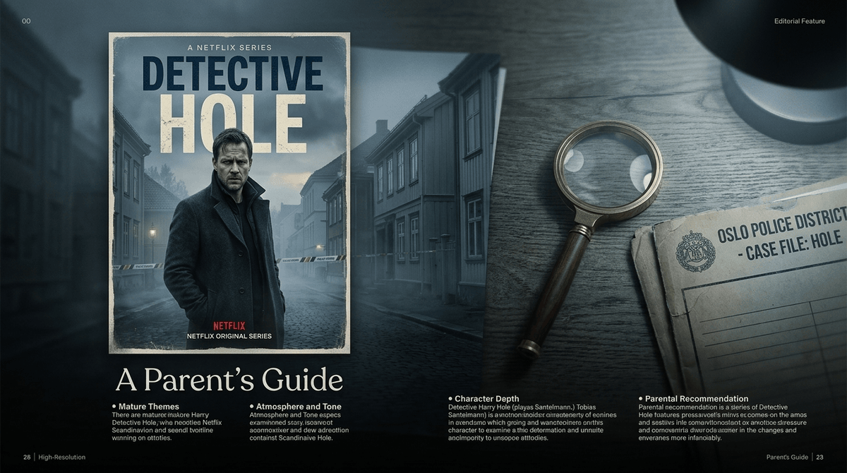 Illustration for Netflix's Detective Hole: Cast & Parent Guide