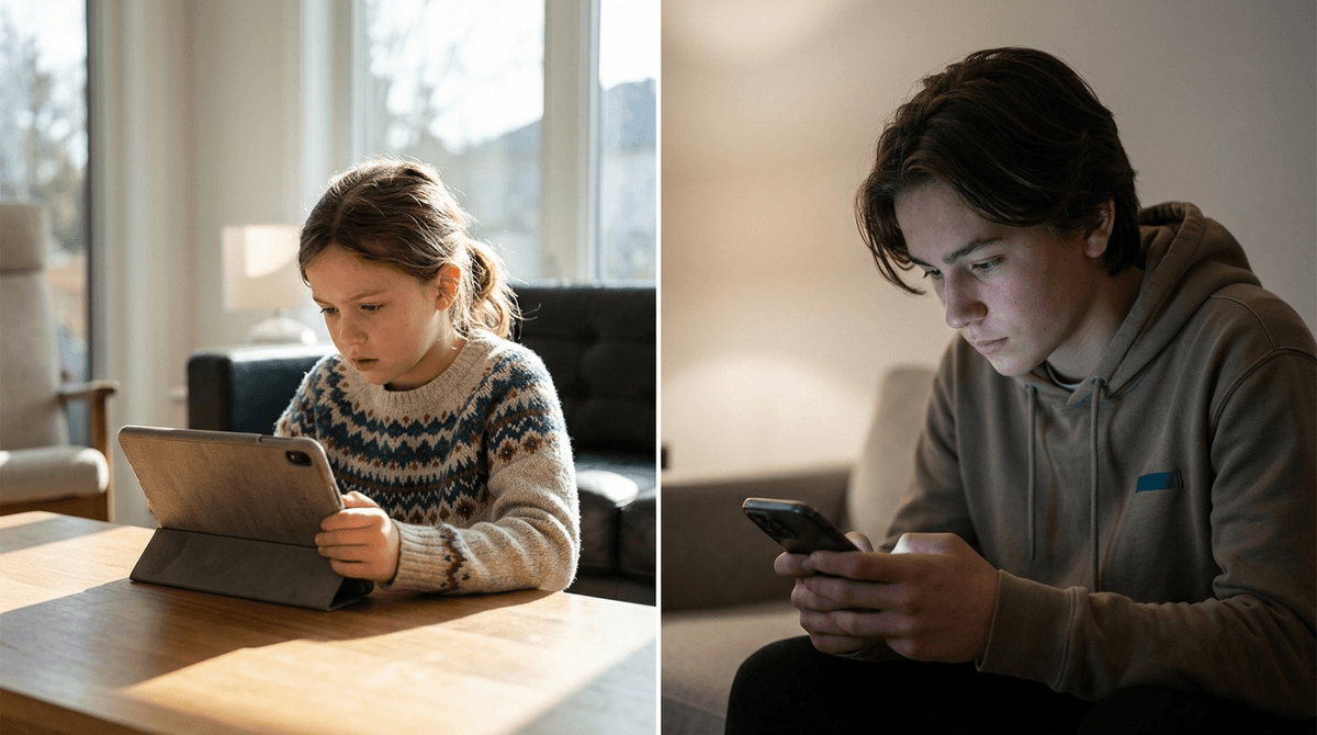 Illustration for Screenwise guide: Digital Media Harms Kids Differently at Each Developmental Stage