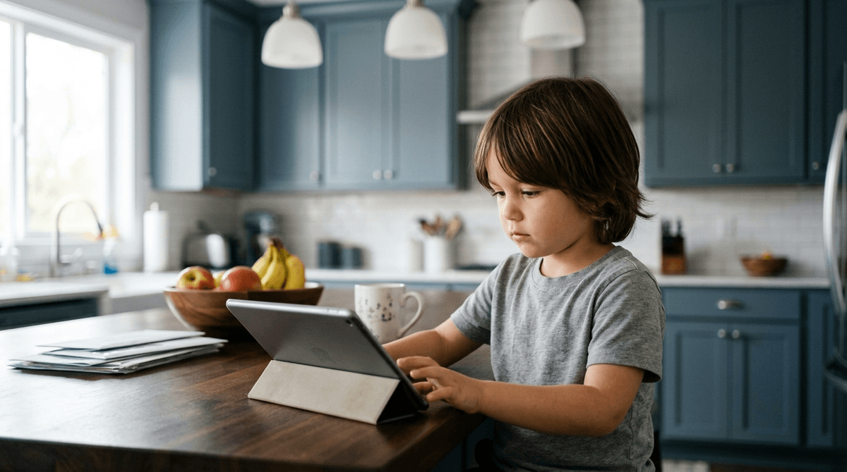 Illustration for Toddlers Spend Six Hours Daily on Screens as Digital Pacifiers