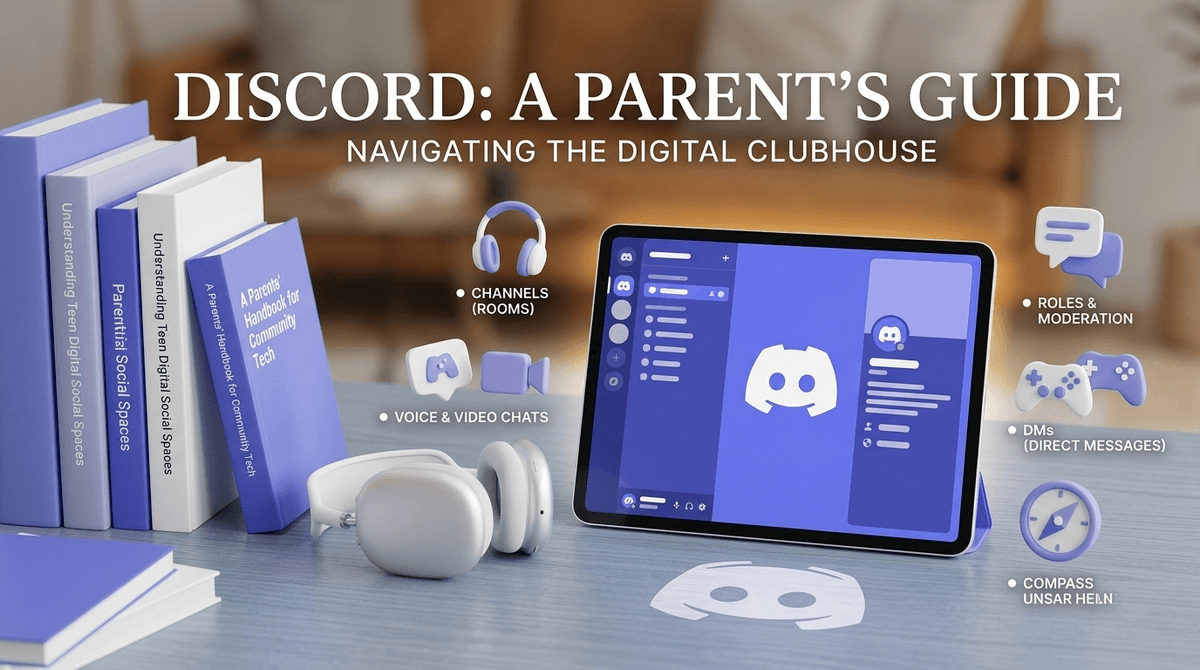 Illustration for Discord: A Parent's Guide to the Digital Clubhouse