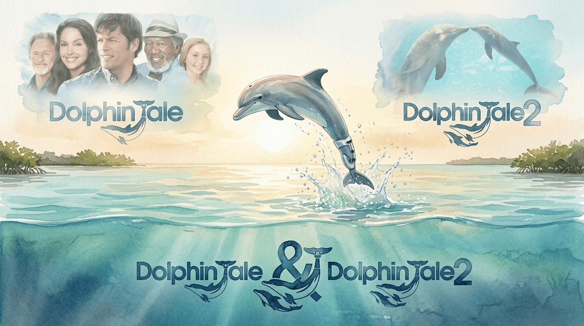 Illustration for Dolphin Tale: A Story of Grit, Gills, and Getting Back Up