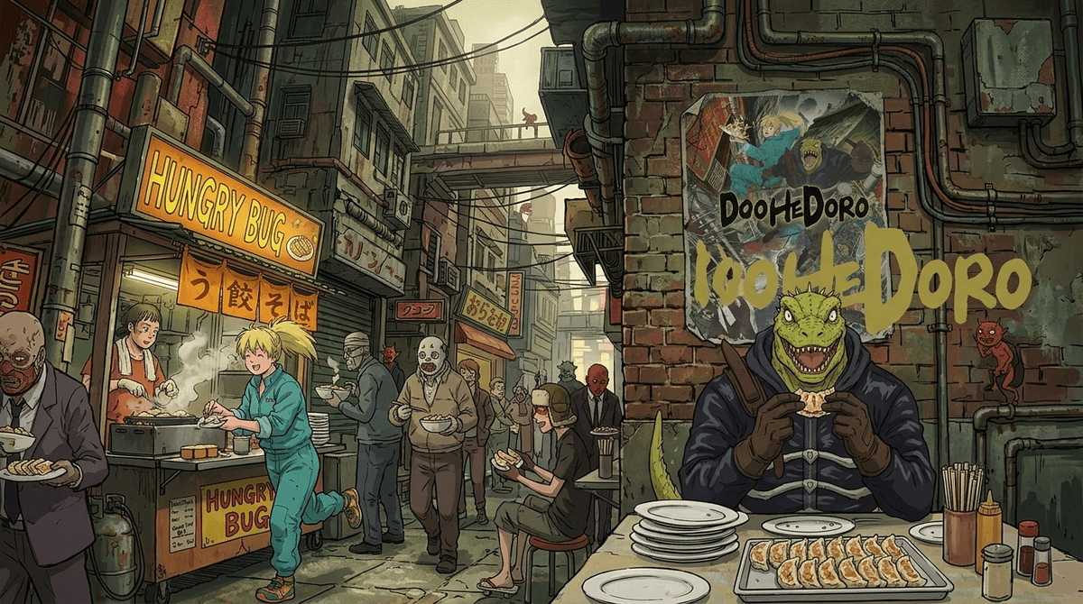 Illustration for Dorohedoro: Gyoza, Gore, and Why This 'Cheerfully Grim' Anime is Trending