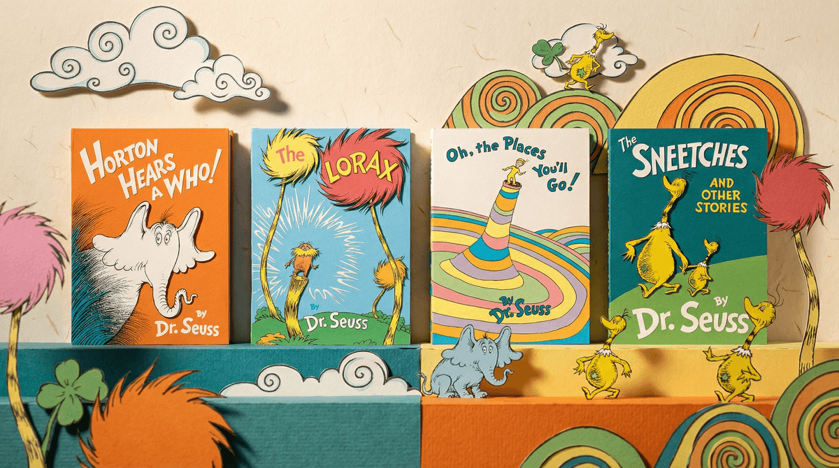 Illustration for Dr. Seuss Books Ranked: Which Ones Actually Teach Good Values?