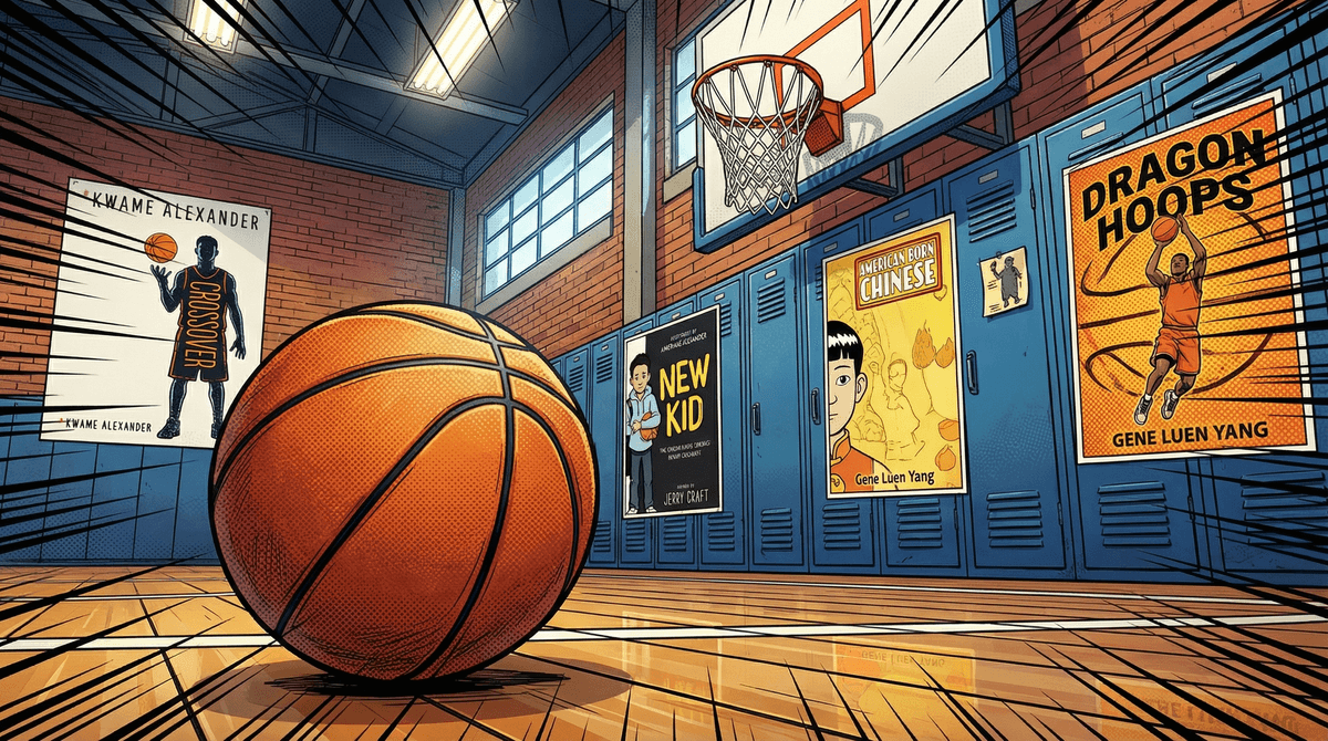 Illustration for Dragon Hoops by Gene Luen Yang: A Parent's Guide
