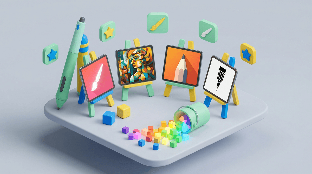 Illustration for 10 Best Drawing Games for Kids to Learn Art Skills