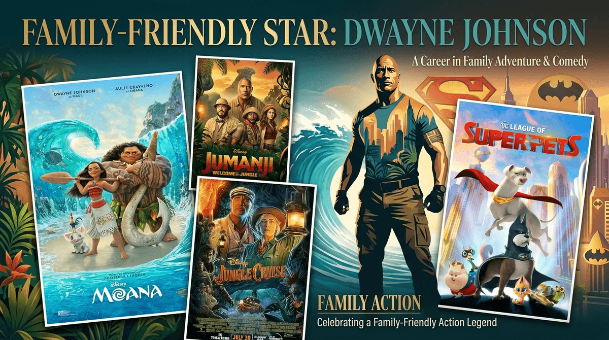 Illustration for 10 Best Dwayne Johnson Family Movies Ranked by Age