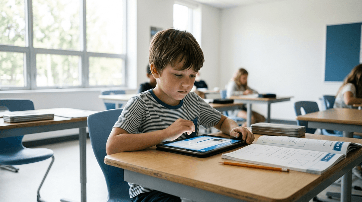 Illustration for Early Edtech Use Linked to Lower Test Scores and Widening Achievement Gaps