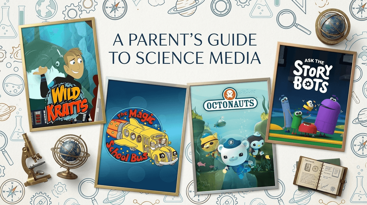 Illustration for Beyond the Magic School Bus: Science Cartoons That Actually Stick