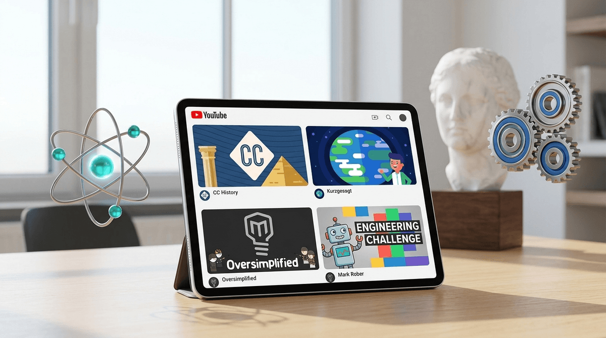 Illustration for 12 Best Educational YouTube Channels for Tweens and Teens
