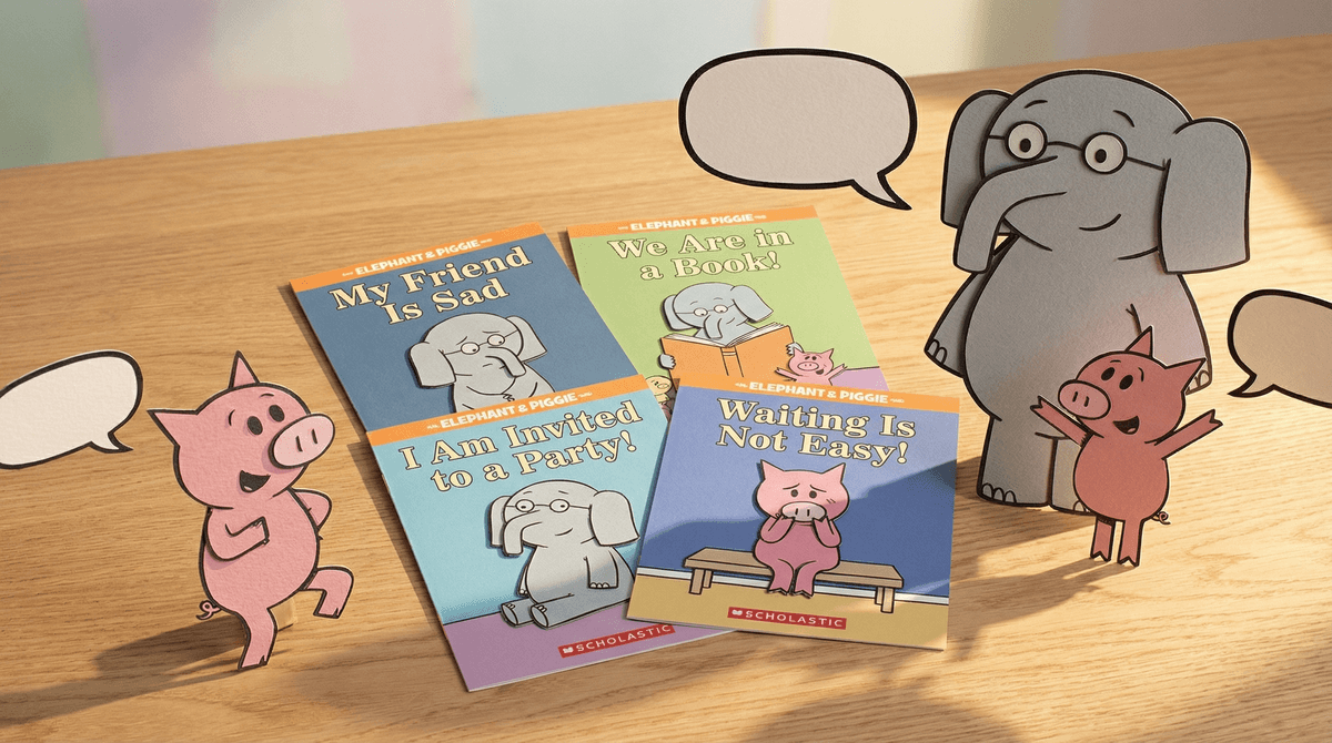 Illustration for Elephant and Piggie: Why These Simple Books Are Perfect for Early Readers