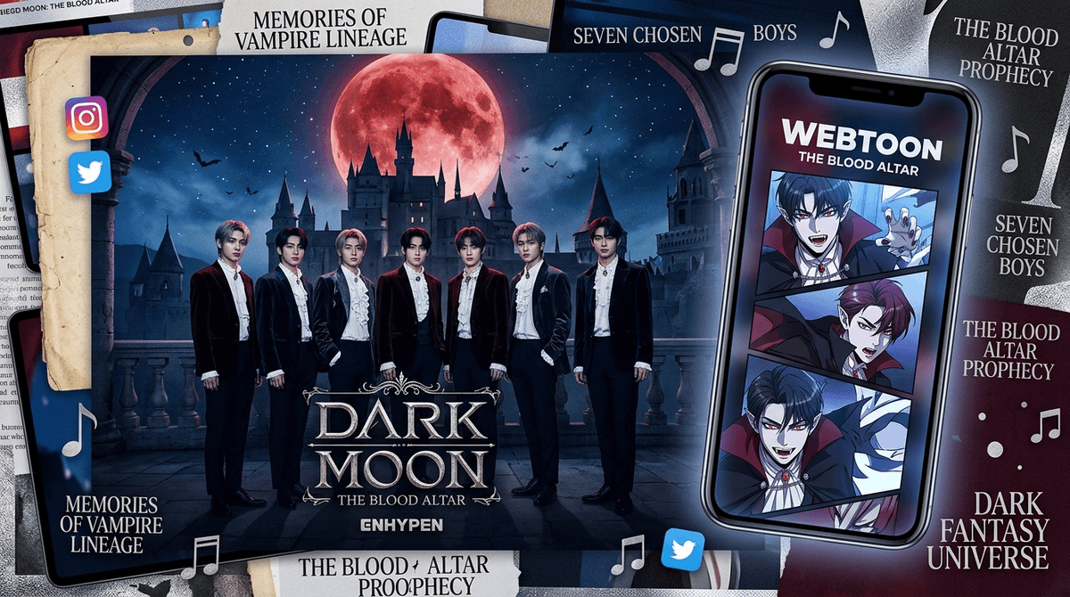 Illustration for Enhypen: A Parent’s Guide to the K-Pop Vampire Obsession