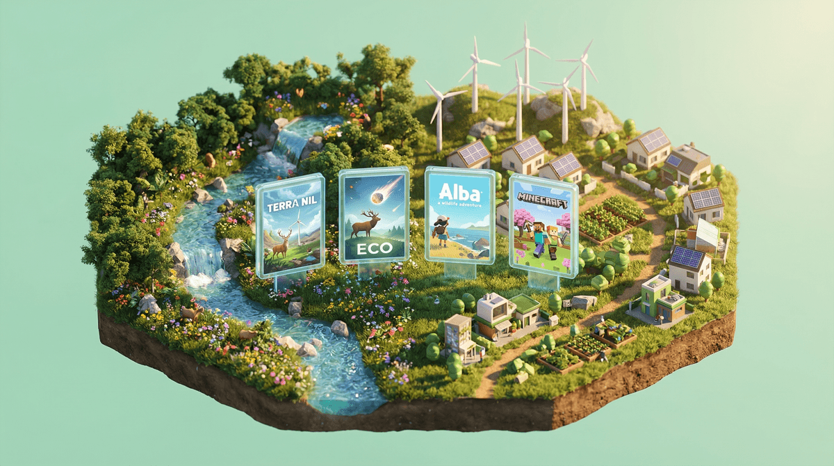 Illustration for Environmental Games for Kids: Learning to Save the Planet Through Play