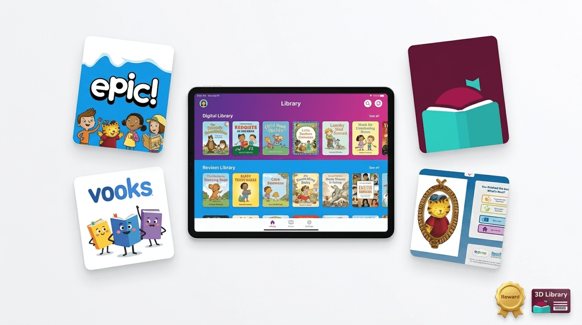 Illustration for Epic Reading App vs Libby: Which is Better for Kids?