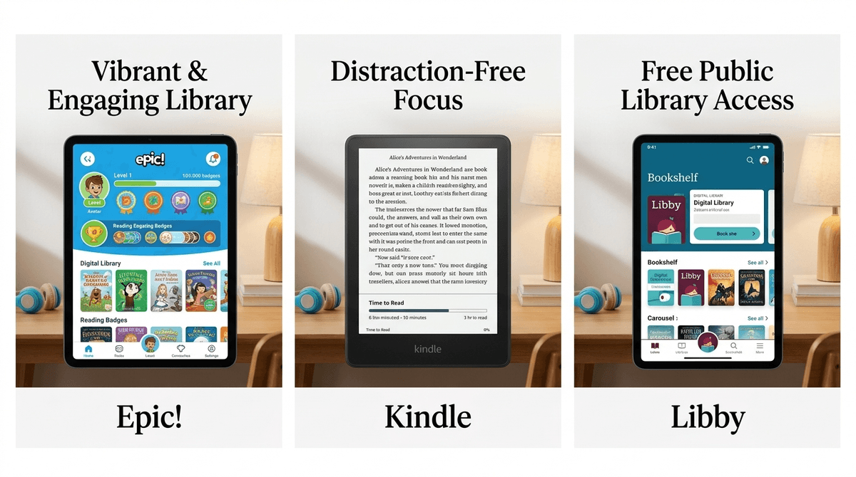 Epic vs Kindle Unlimited: Best Reading App for Kids Ranked