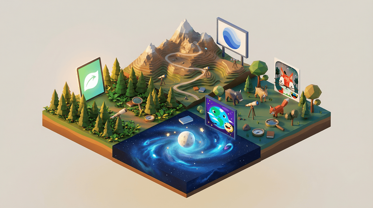 Illustration for Exploration Apps for Kids: Learning Tools or Digital Distractions?