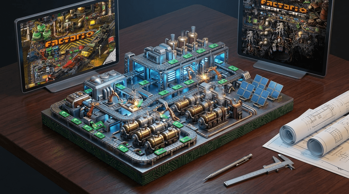 Illustration for Factorio: The "Engineering Degree" Your Kid is Getting for Fun