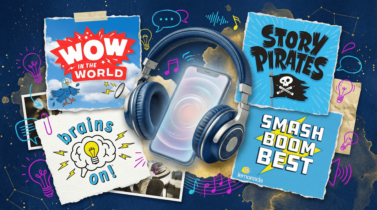 Illustration for How to Find Family-Friendly Podcasts Everyone Will Actually Enjoy