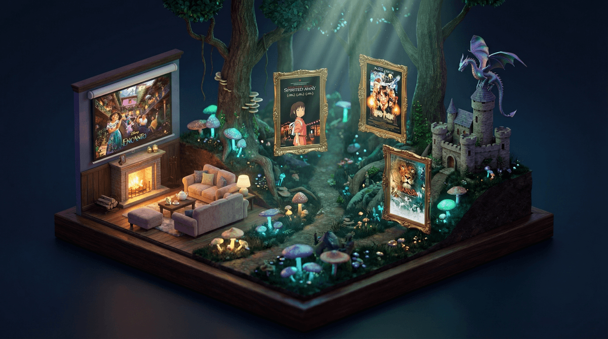 Illustration for 22 Best Magic Movies for Kids: Top Fantasy Films by Age