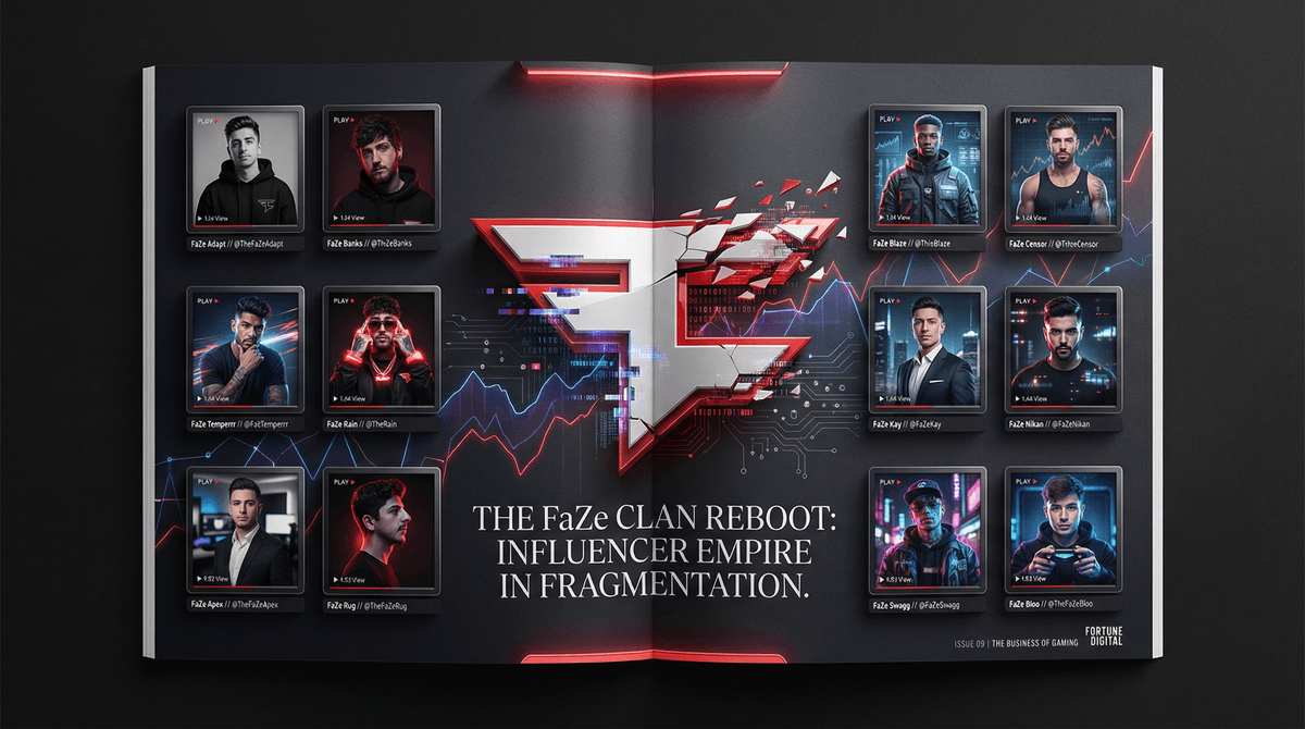 Illustration for FaZe Clan's Mass Exodus: What the Controversial 'Reboot' Means for Kids Who Follow Gaming Influencers