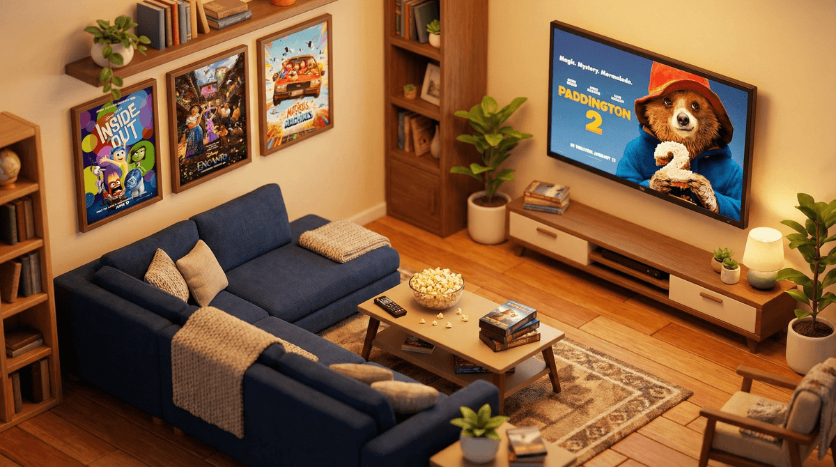 Illustration for Feel-Good Family Movies: Building Your Go-To List for Movie Night