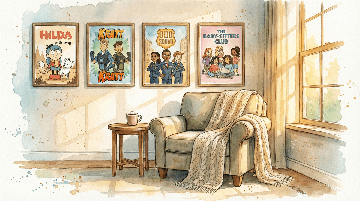 Illustration for Feel-Good Shows That Actually Feel Good: TV for 7-9 Year Olds