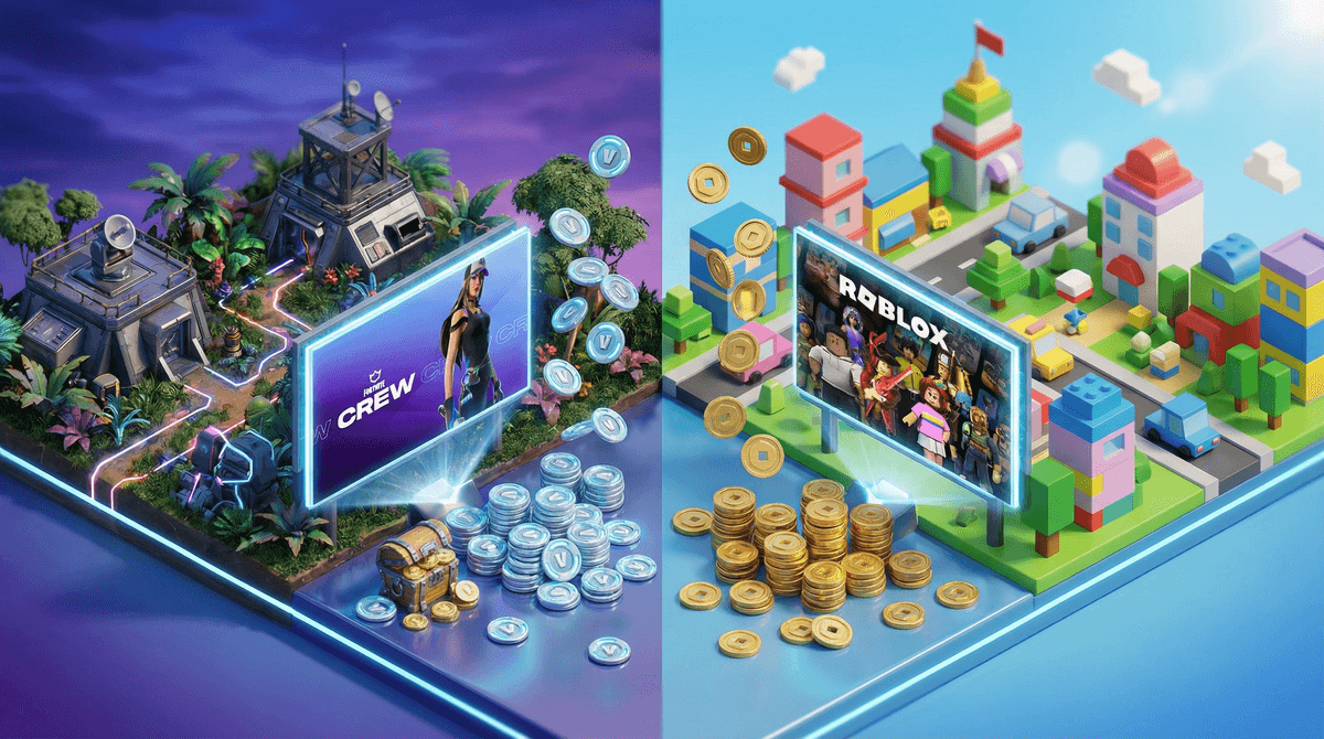 Illustration for Fortnite V-Bucks vs. Robux: What's the Real Cost of Gaming Currency?