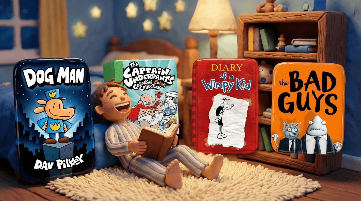 Illustration for Funny Books for Kids: Building Readers Through Laughter