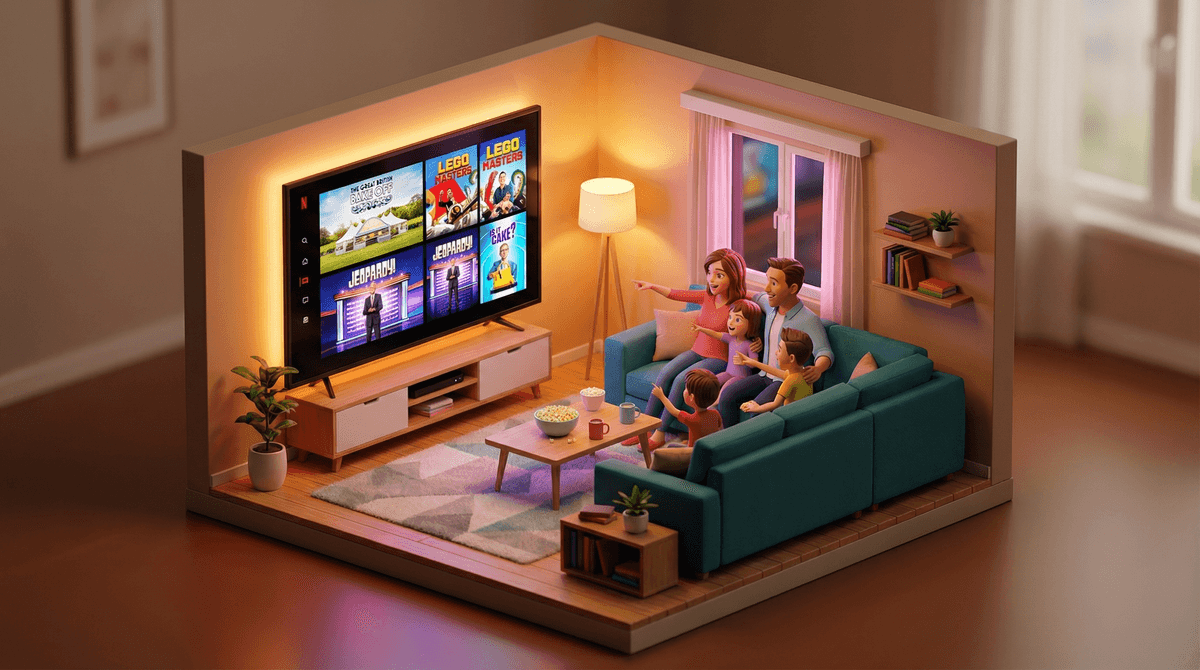 Illustration for Family Game Shows: Screen Time That Brings Everyone Together